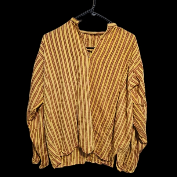 Mustard yellow canvas pullover - Picture 1 of 4